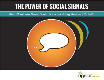 Power of Social Signals How Monitoring Online Conversations Is Driving Business