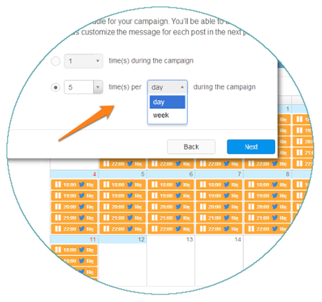 Automate social media marketing with a series of posts