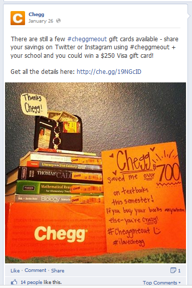 Chegg Twitter Contest Ideas - 3