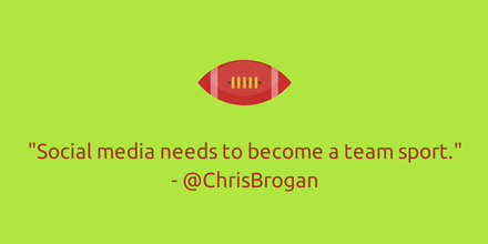 Christ Brogan gives tips on social media team tactics