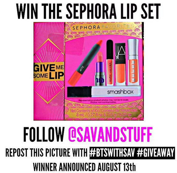 SavNStuff Instagram Giveaway