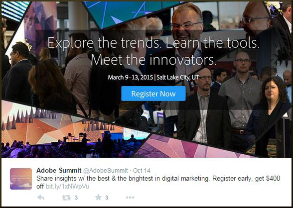 Adobe Summit Event Promo Discount Offer