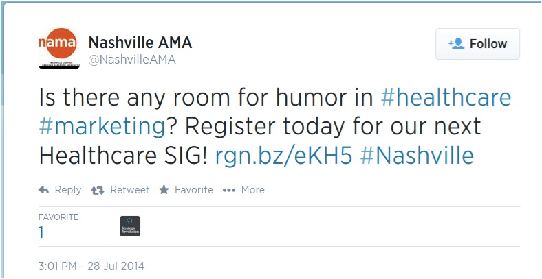 NAMA's nonprofit social media event promotion