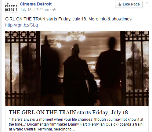 Cinema Detroit's social media campaign