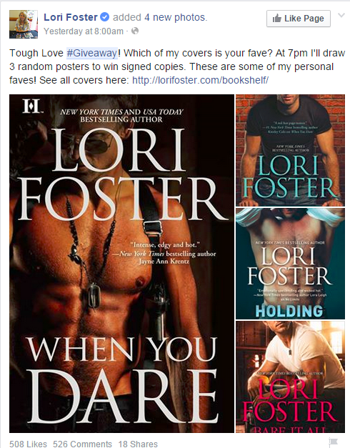 LoriFoster Facebook Giveaway