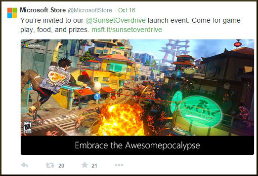 Microsoft Store Launch Event Promo Example