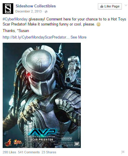 Sideshow-CyberMonday-campaign-facebook